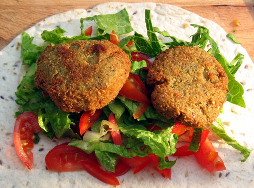 Cooked falafel