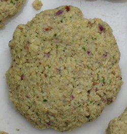 Uncooked falafel